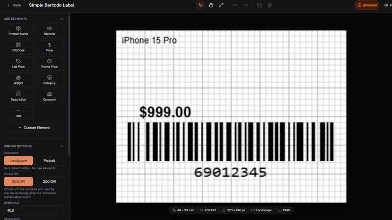 TOPSALE Label printing
