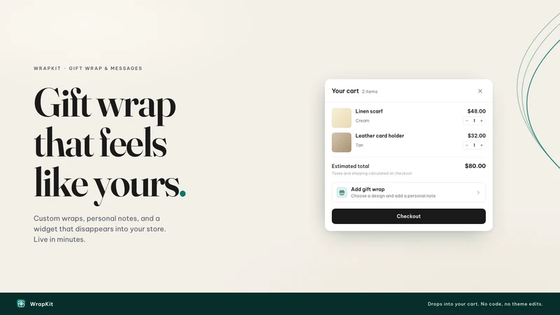 WrapKit ‑ Gift Wrap & Message