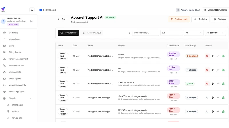 Versafy: AI Chat & Analytics