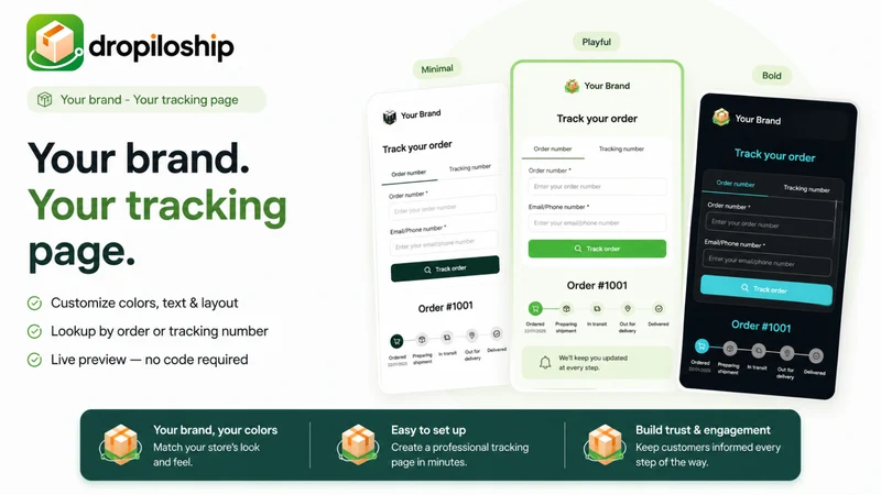 Dropiloship : Order Tracking