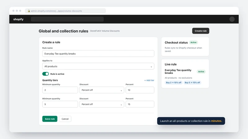 StoreFixKit Volume Discounts