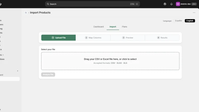 Shelvio — CSV & Excel Importer