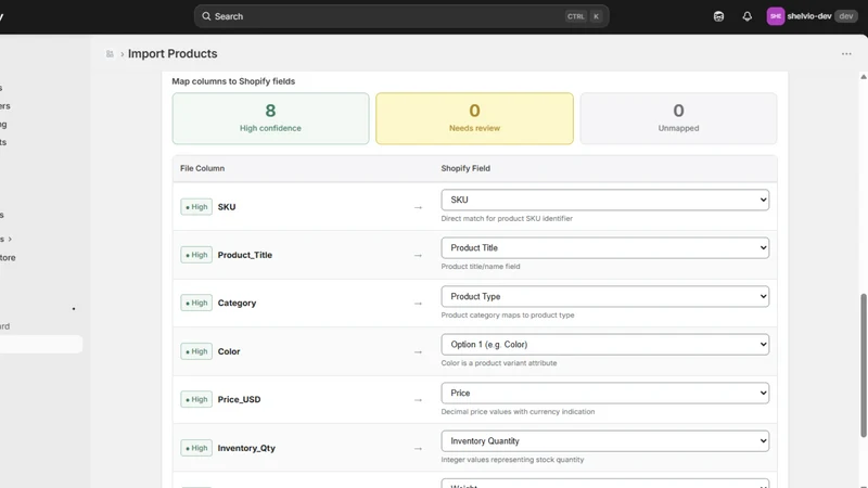 Shelvio — CSV & Excel Importer