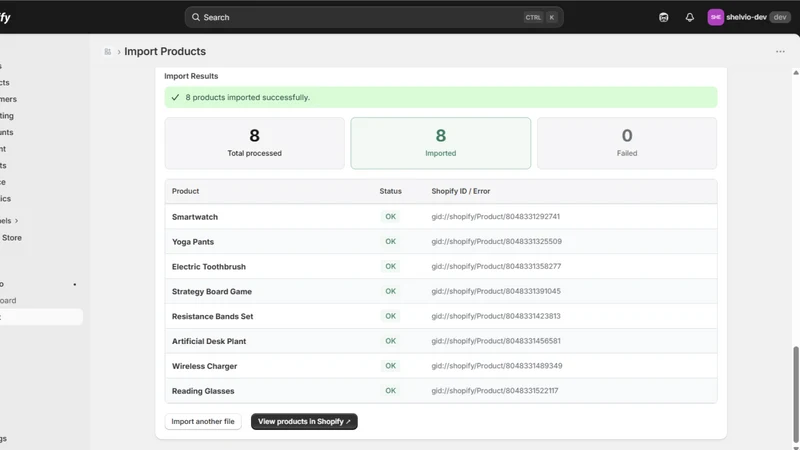 Shelvio — CSV & Excel Importer