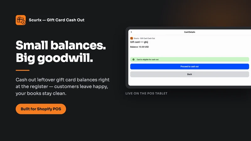 Scurix ‑ Gift Card Cash Out