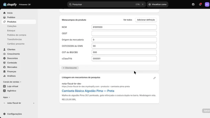Nota Fiscal BR