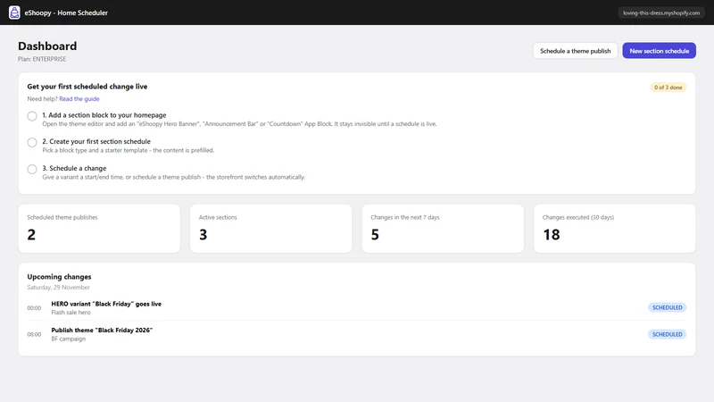 Home Scheduler by eShoopy