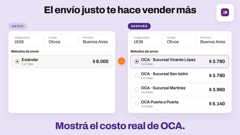 Escala: Andreani + Correo Arg