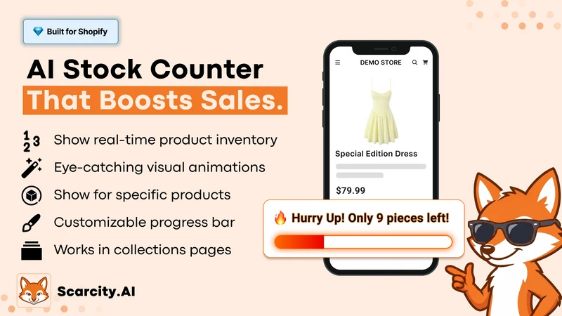 Scarcity.AI: Low Stock Counter