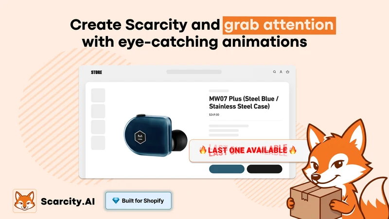 Scarcity.AI: Low Stock Counter