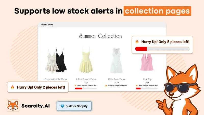 Scarcity.AI: Low Stock Counter