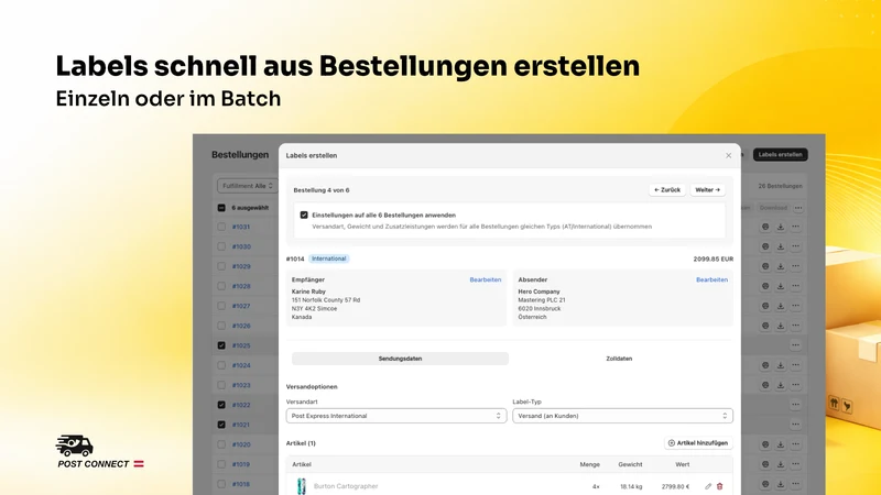 PostConnect aus Österreich