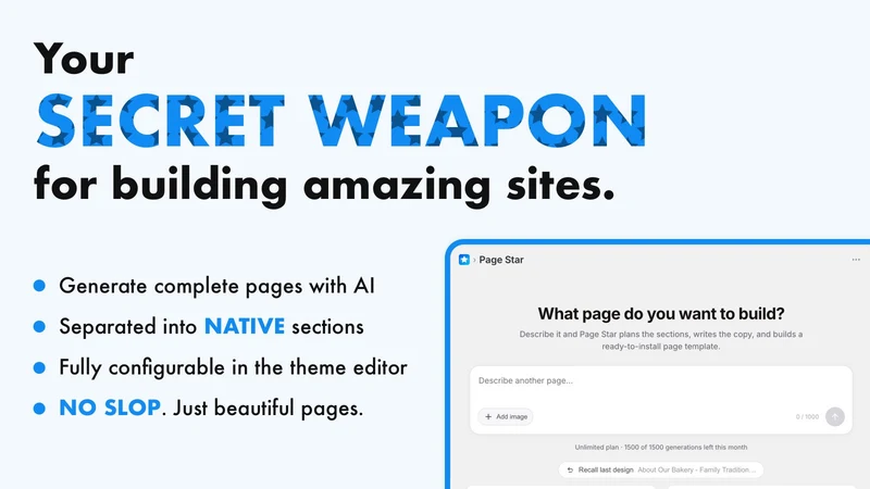 Page Star ‑ AI Page Builder
