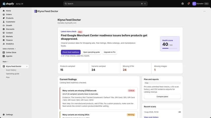 Klyna Feed Doctor