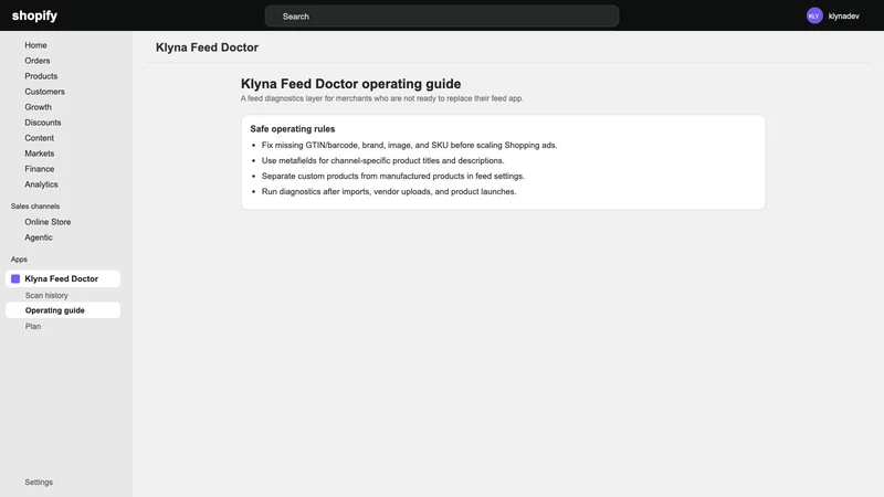 Klyna Feed Doctor