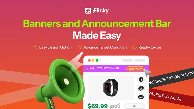 Flicky Banner Popup Countdown