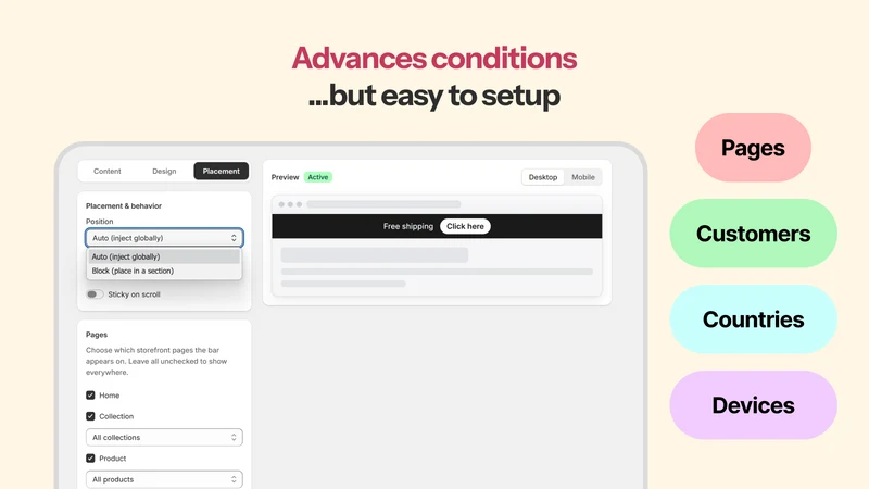 Flicky Banner Popup Countdown