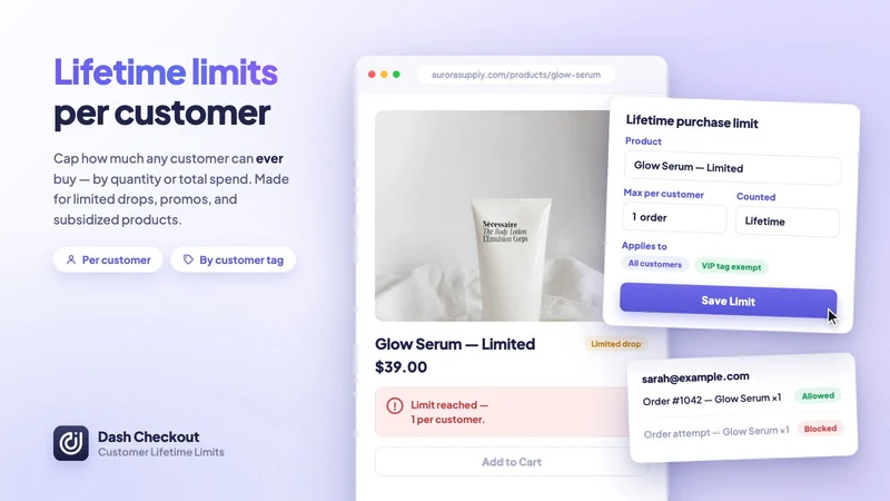DC Customer Order Limits