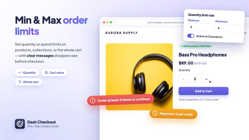 DC Customer Order Limits