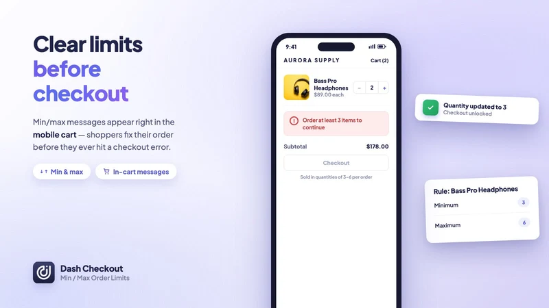 DC Customer Order Limits