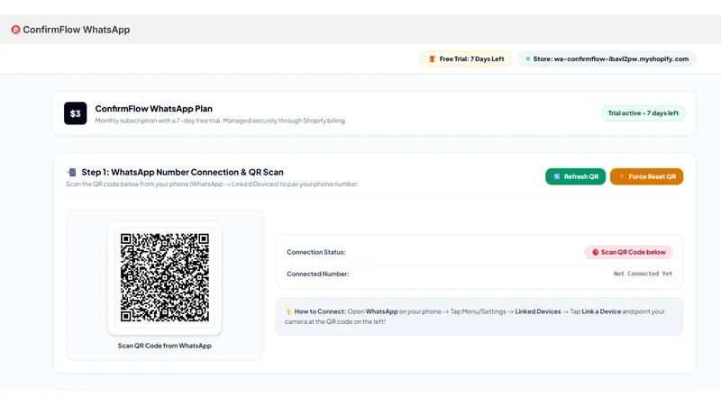 ConfirmFlow: Orders & WhatsApp