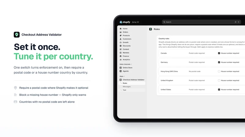 Checkout Address Validator