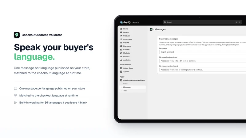 Checkout Address Validator
