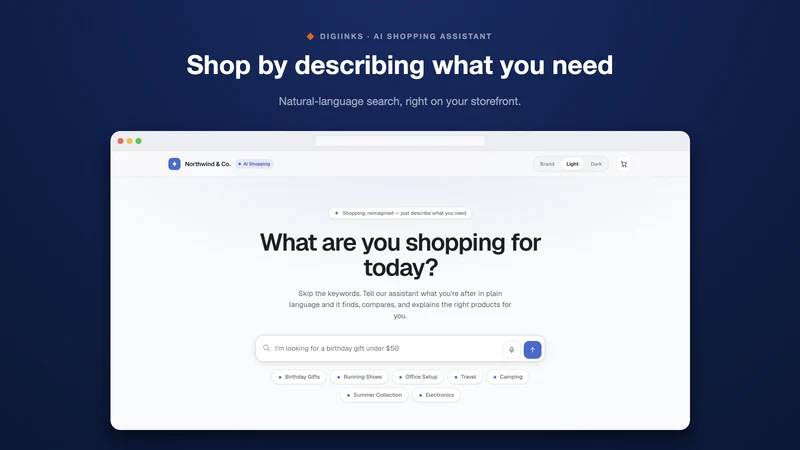 DigiInks AI Shopping Assistant