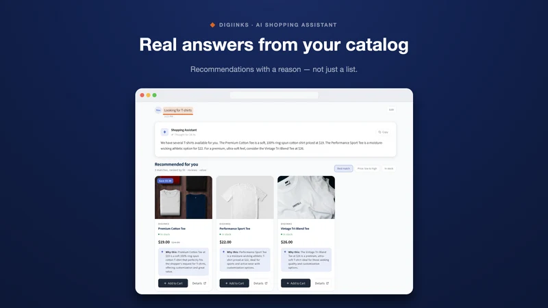 DigiInks AI Shopping Assistant