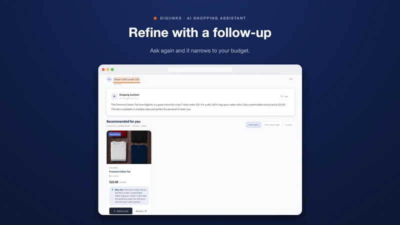 DigiInks AI Shopping Assistant