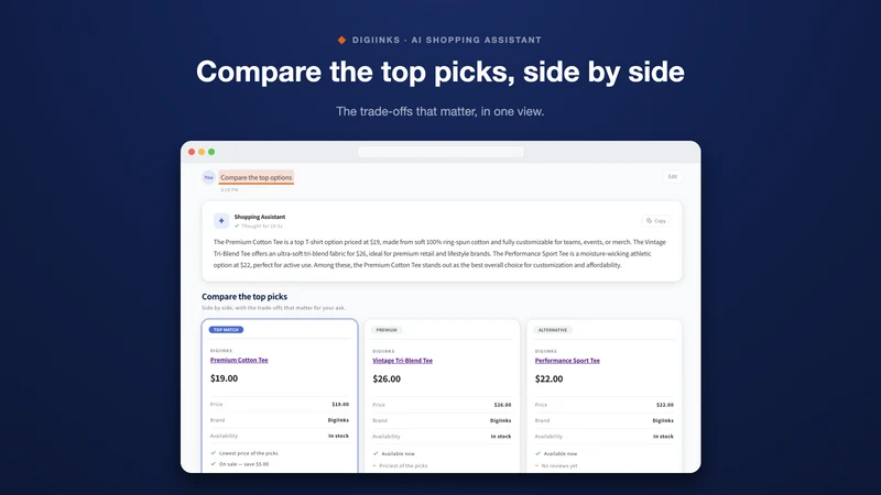 DigiInks AI Shopping Assistant