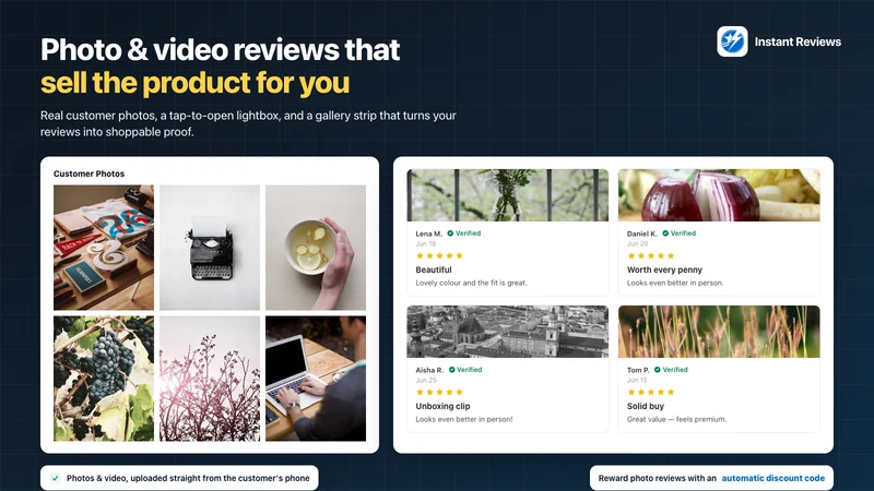 Instant Product Reviews