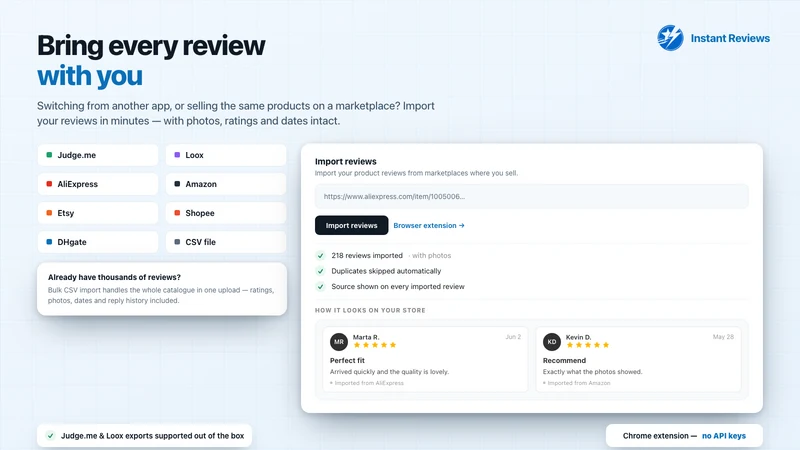 Instant Product Reviews