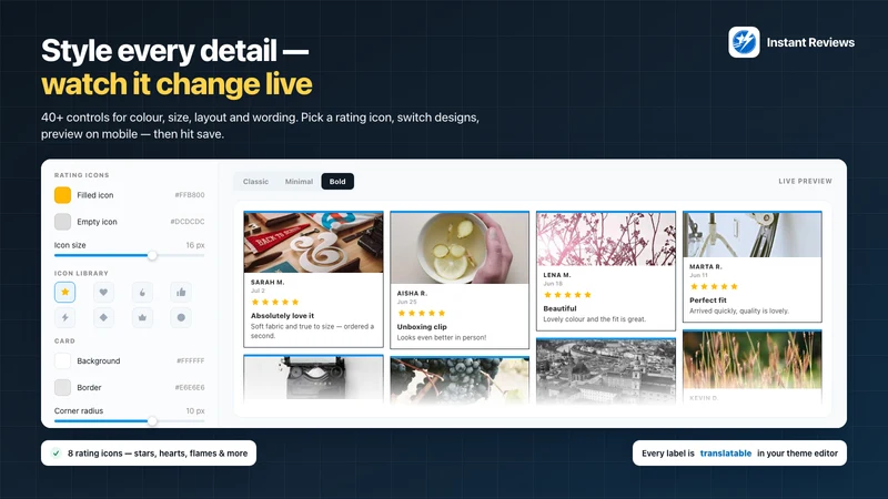 Instant Product Reviews