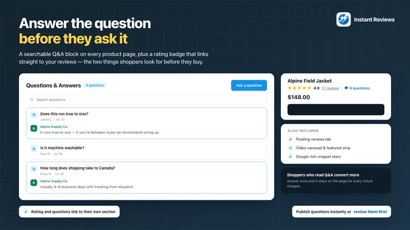 Instant Product Reviews