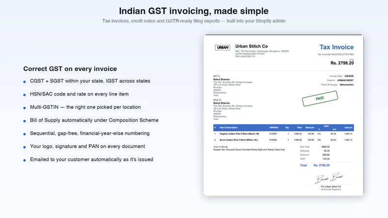 AppSaaz Automated GST Invoice