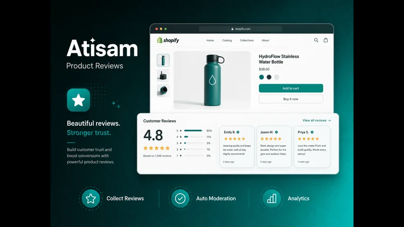 Atisam ‑ Product Reviews App