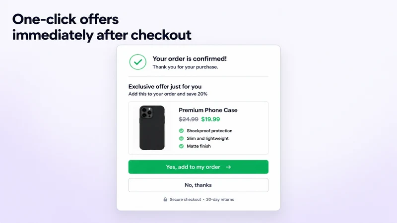 OrderRise Post Purchase Upsell