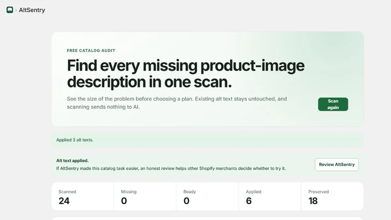 AltSentry AI Image Alt Text
