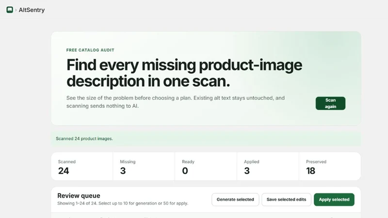 AltSentry AI Image Alt Text