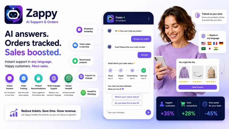 Zappy ‑ AI Support & Orders