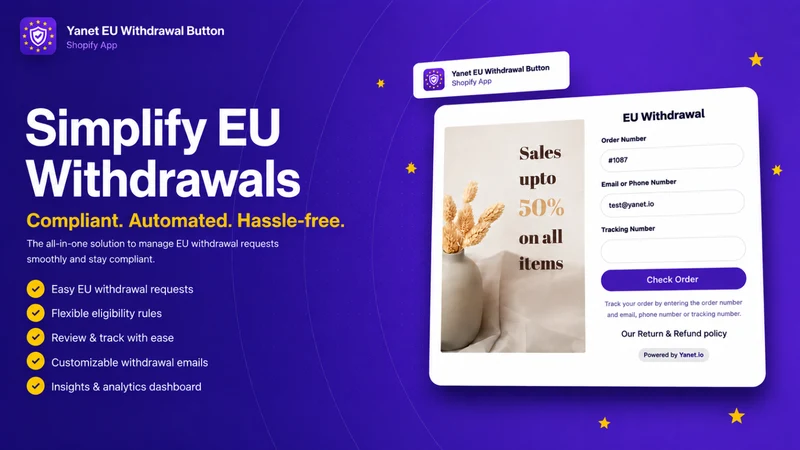 YN EU Withdrawal Button & Form