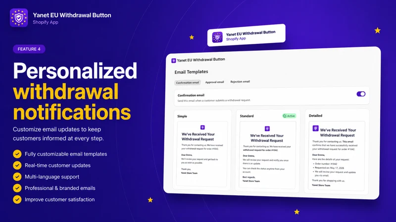YN EU Withdrawal Button & Form