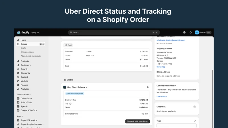 Super Uber Local Delivery
