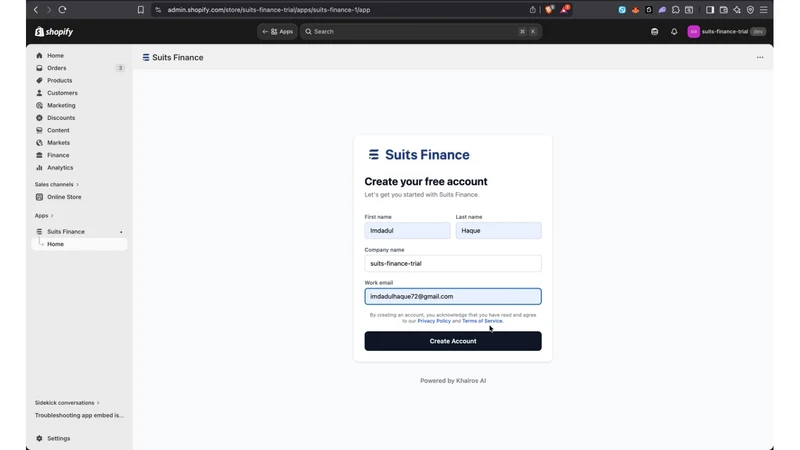 Suits Finance Sales Tax