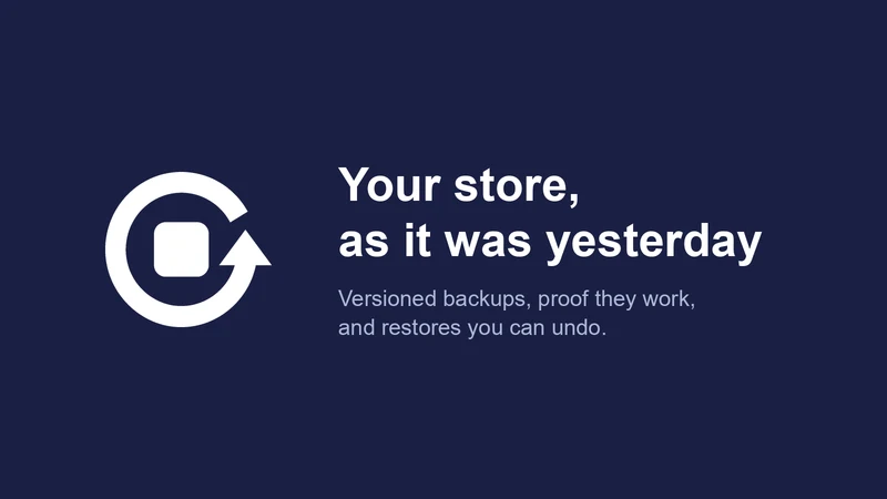 StoreVault ‑ Backup & Restore