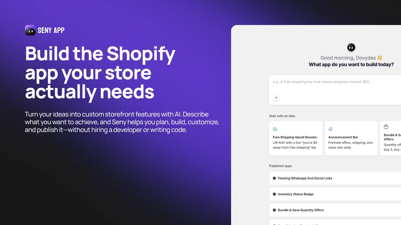 Seny: Bundles, Upsells & AI