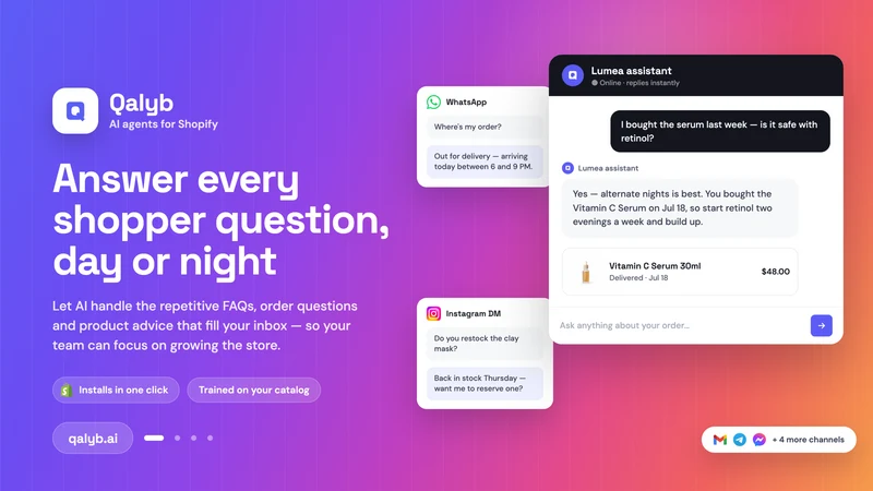 Qalyb : AI, Helpdesk & Chat