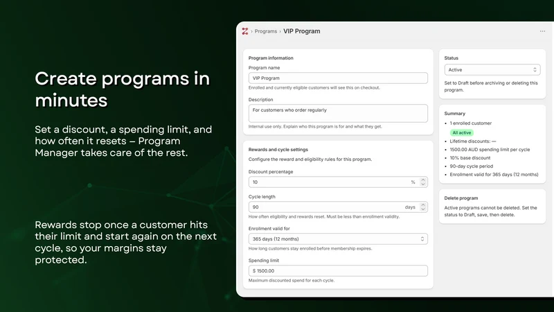 Too EZ Program Manager