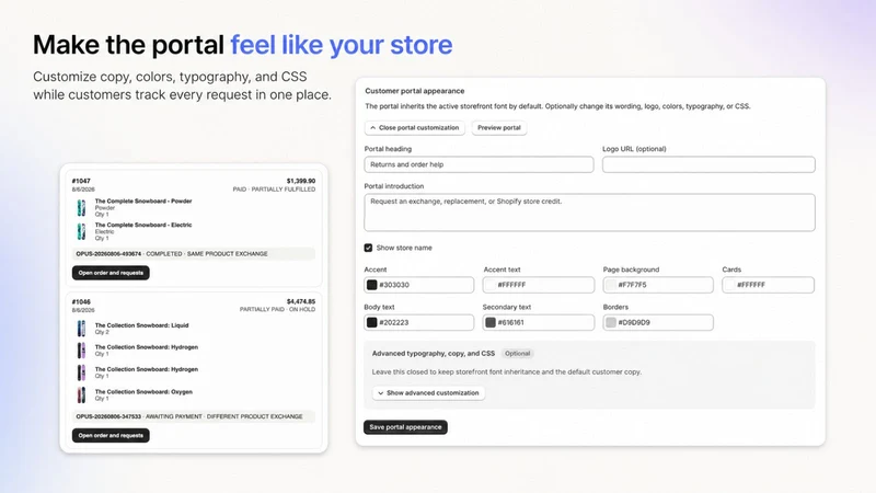 Opus Returns & Exchanges